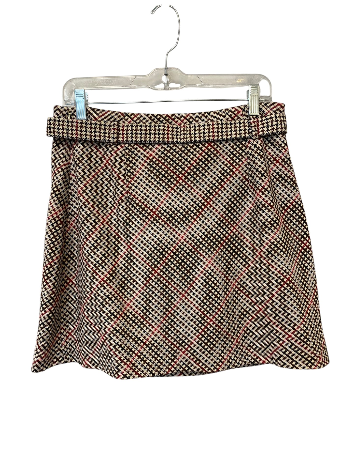 Skirt Mini & Short By H&m In Brown & Cream, Size: 10