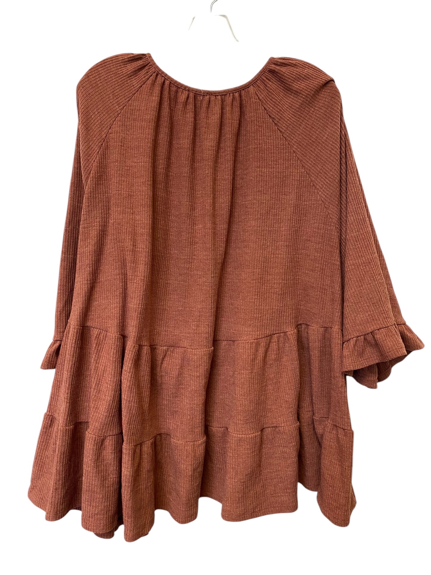 Top Long Sleeve By Hayden La In Red, Size: 2x