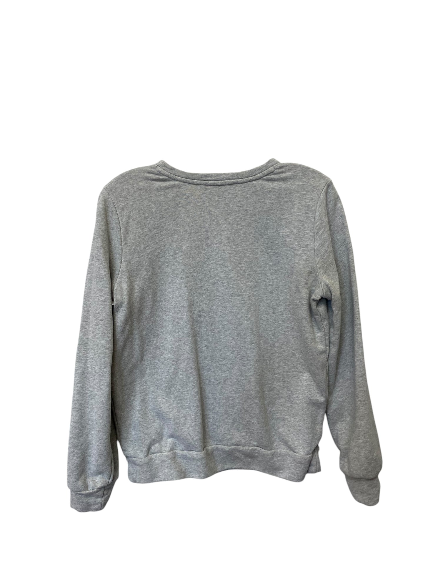 Sweatshirt Crewneck By Loft In Grey, Size: Xs