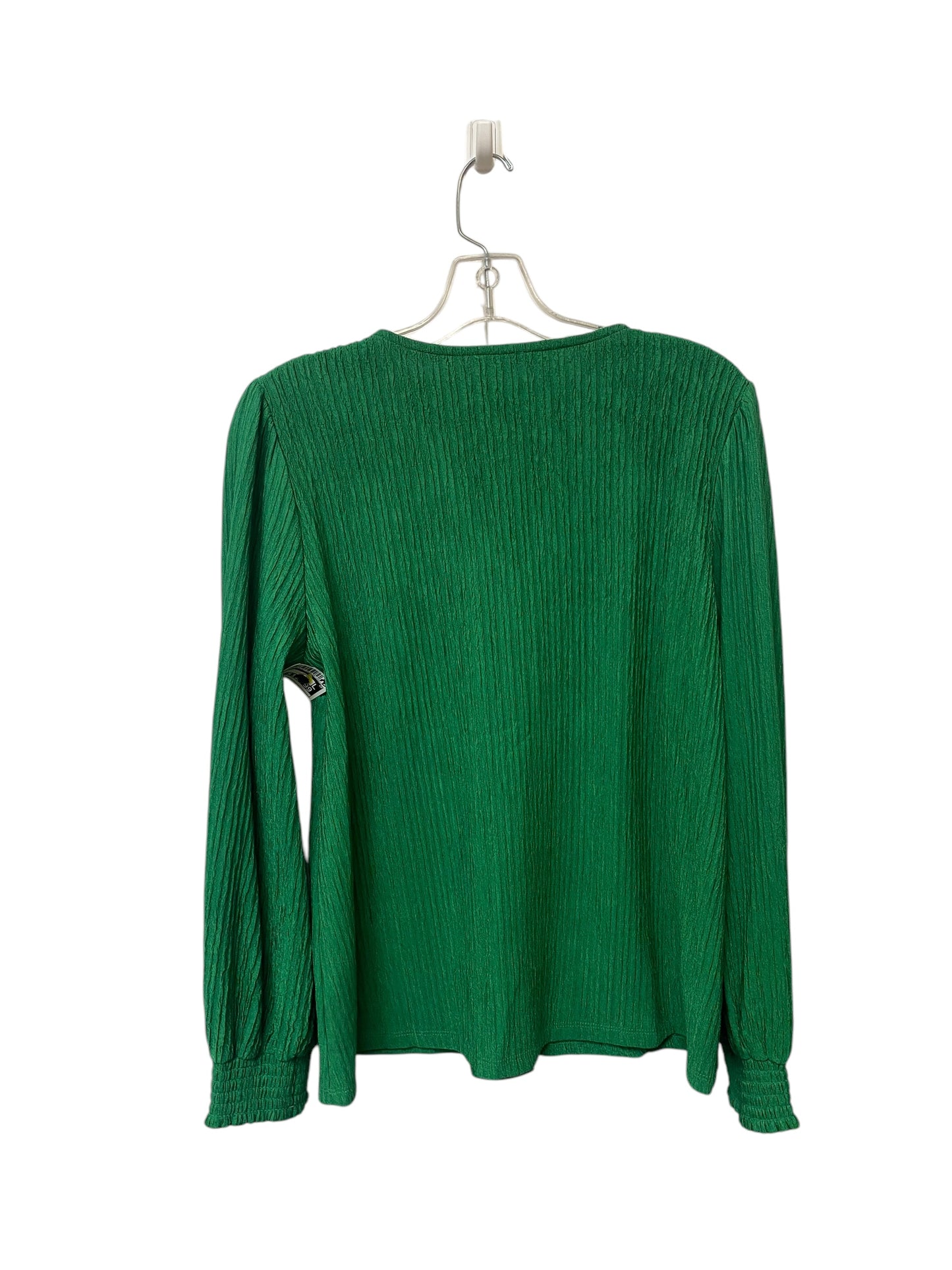 Top Long Sleeve By Jodifl In Green, Size: S