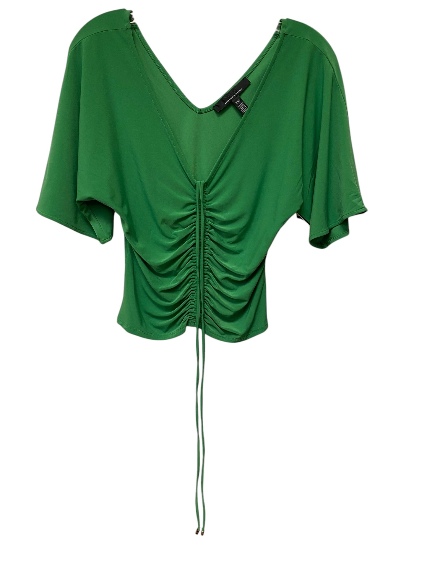 Top Short Sleeve By White House Black Market In Green, Size: Xxs