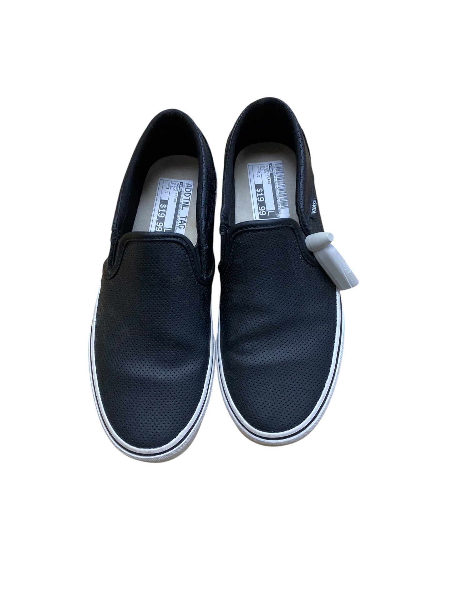 Shoes Flats By Vans In Black, Size: 9.5