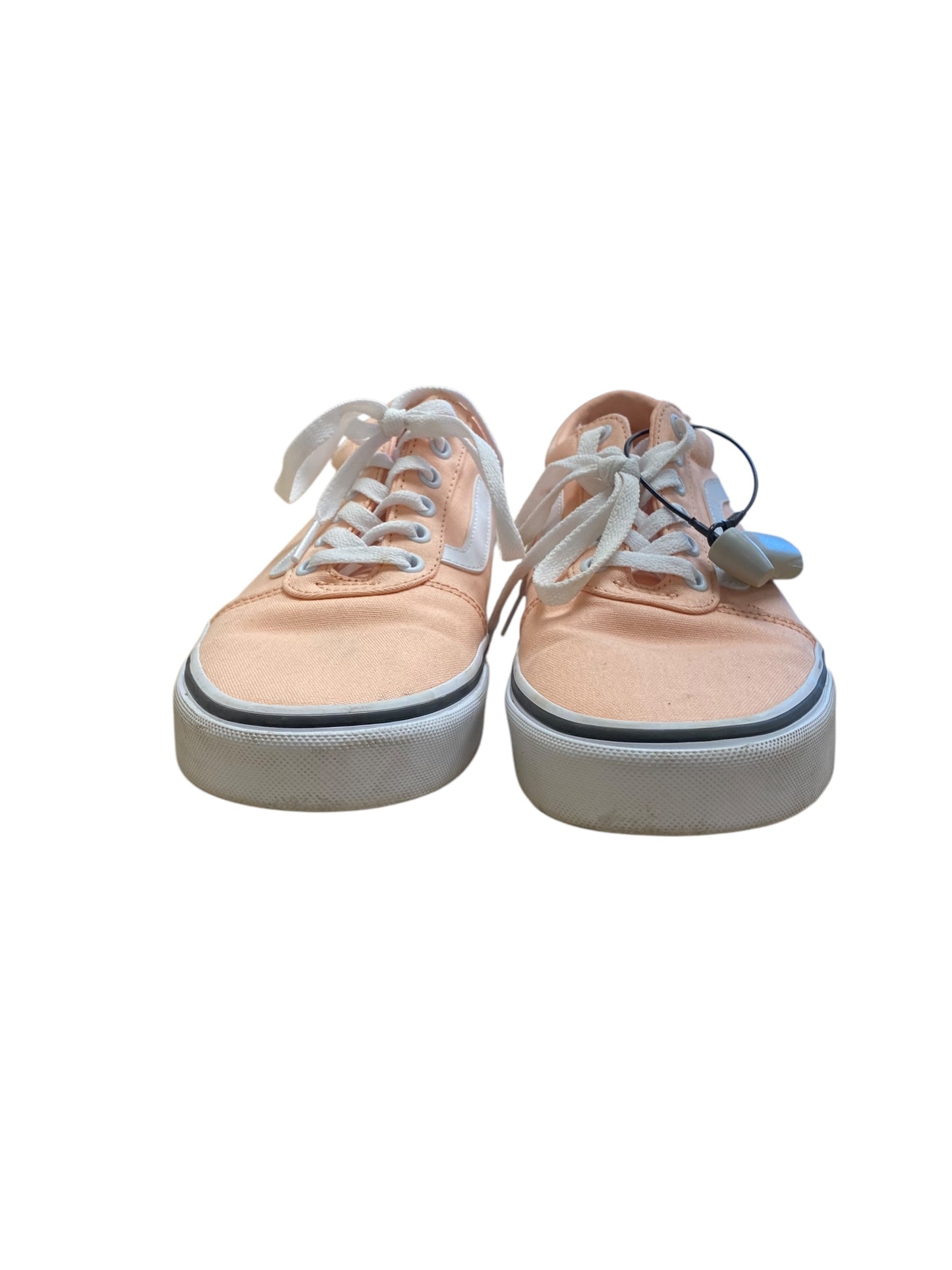 Shoes Flats By Vans In Pink & White, Size: 9.5