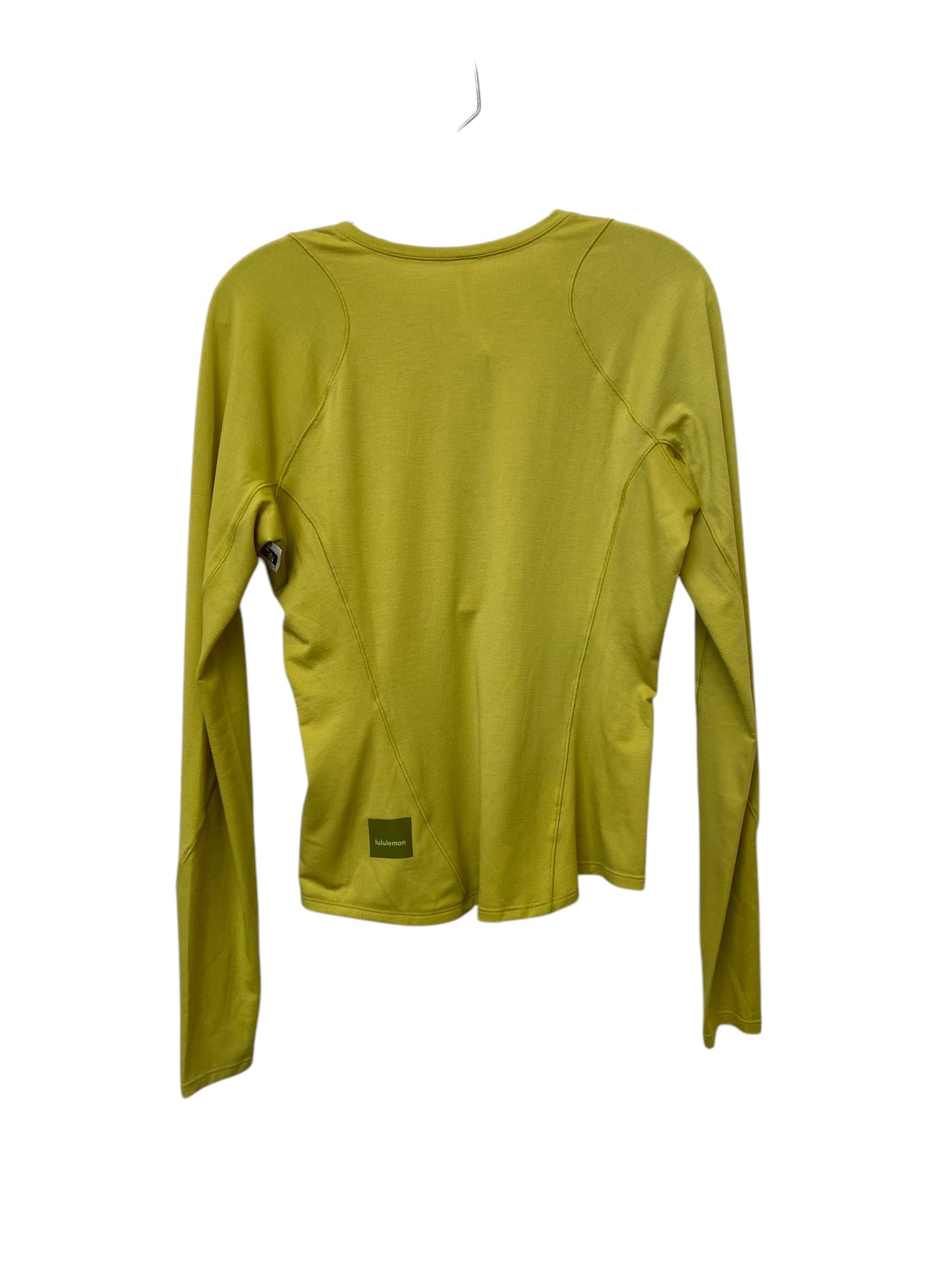 Athletic Top Long Sleeve Crewneck By Lululemon In Green, Size: 8