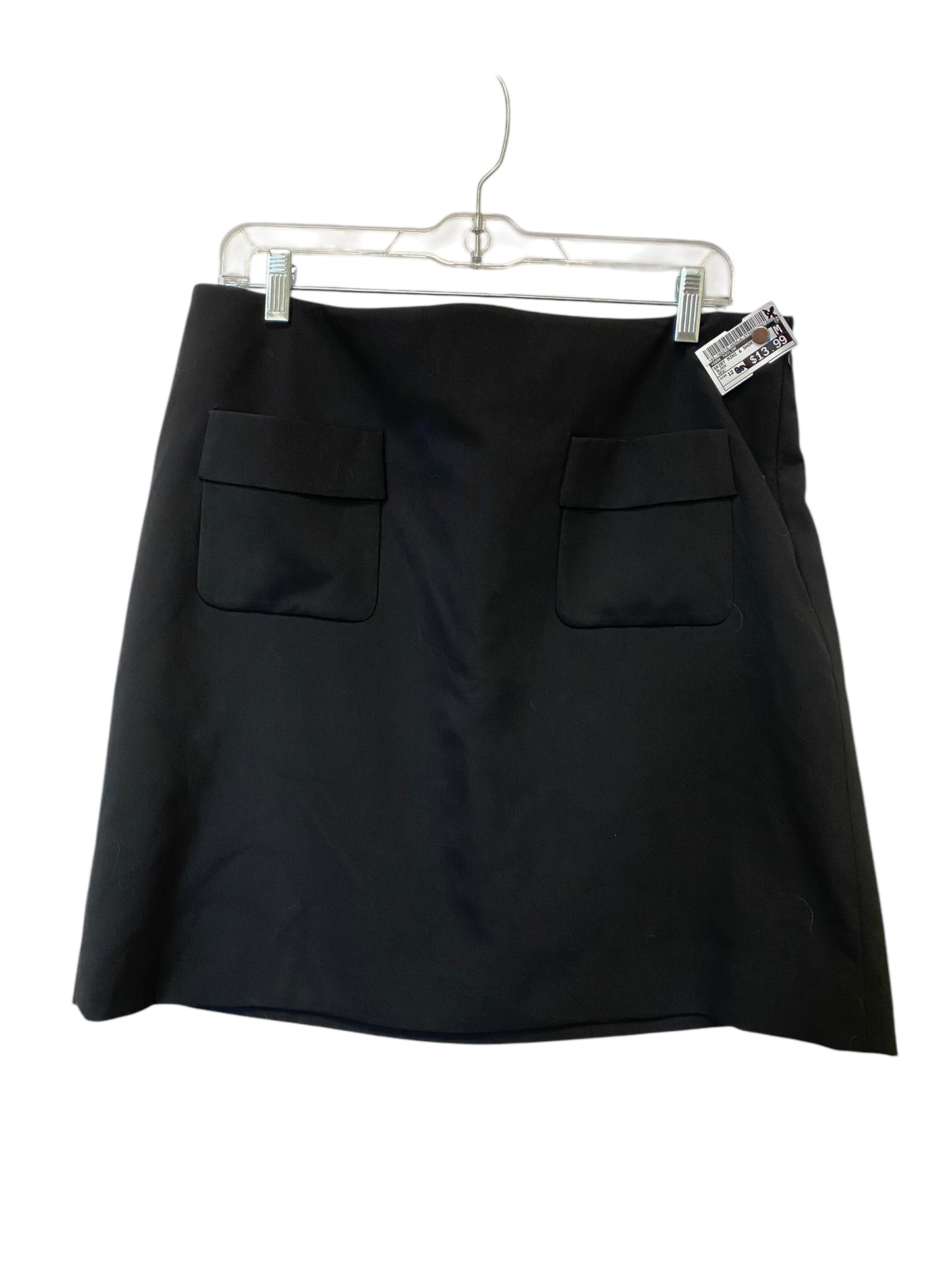 Skirt Mini & Short By Ann Taylor In Black, Size: 12