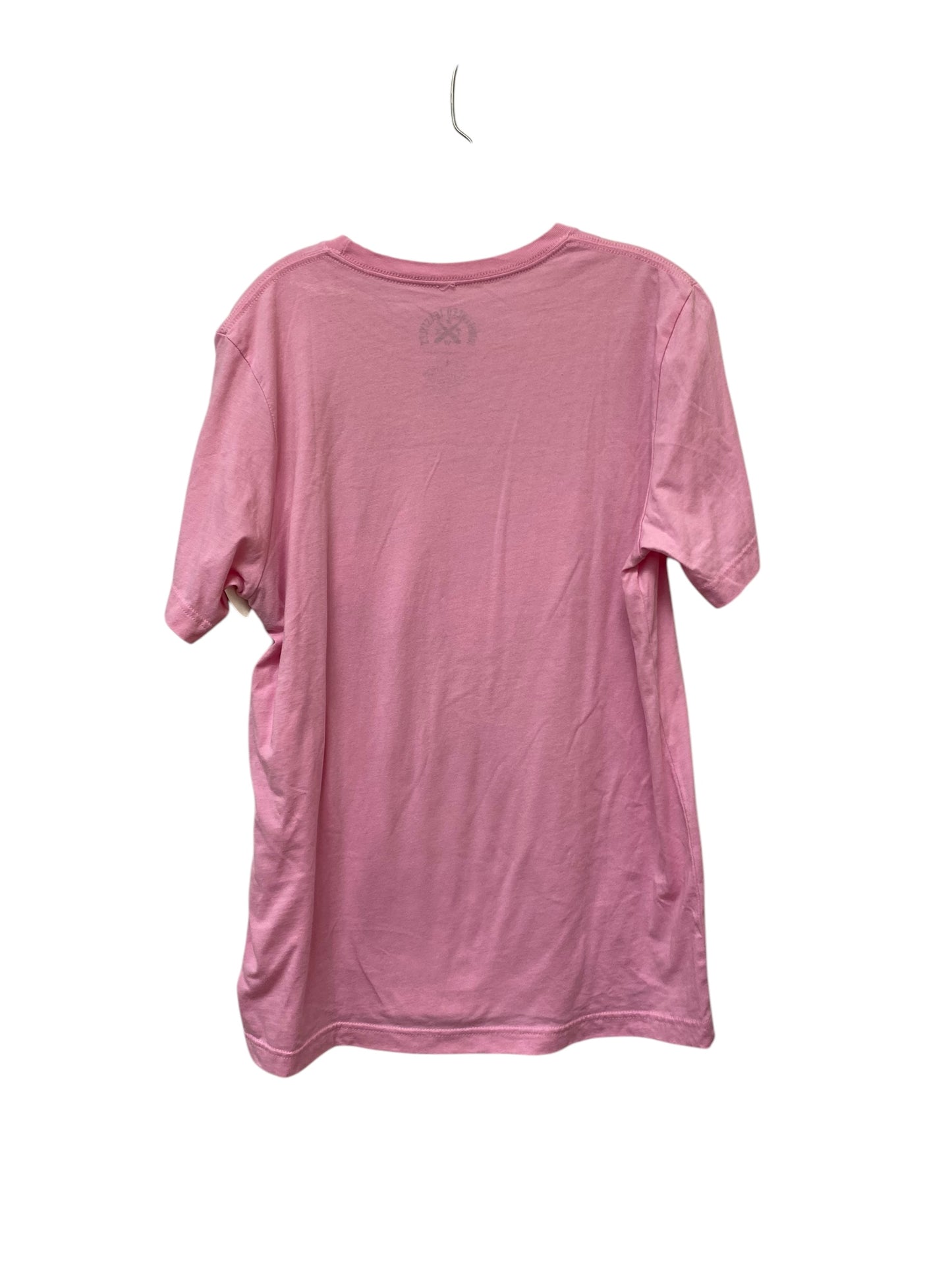 Top Short Sleeve Basic By Clothes Mentor In Pink, Size: L