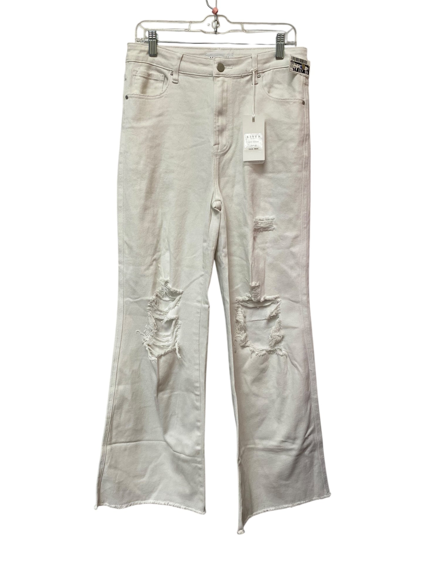 Jeans Wide Leg By Risen In White, Size: M