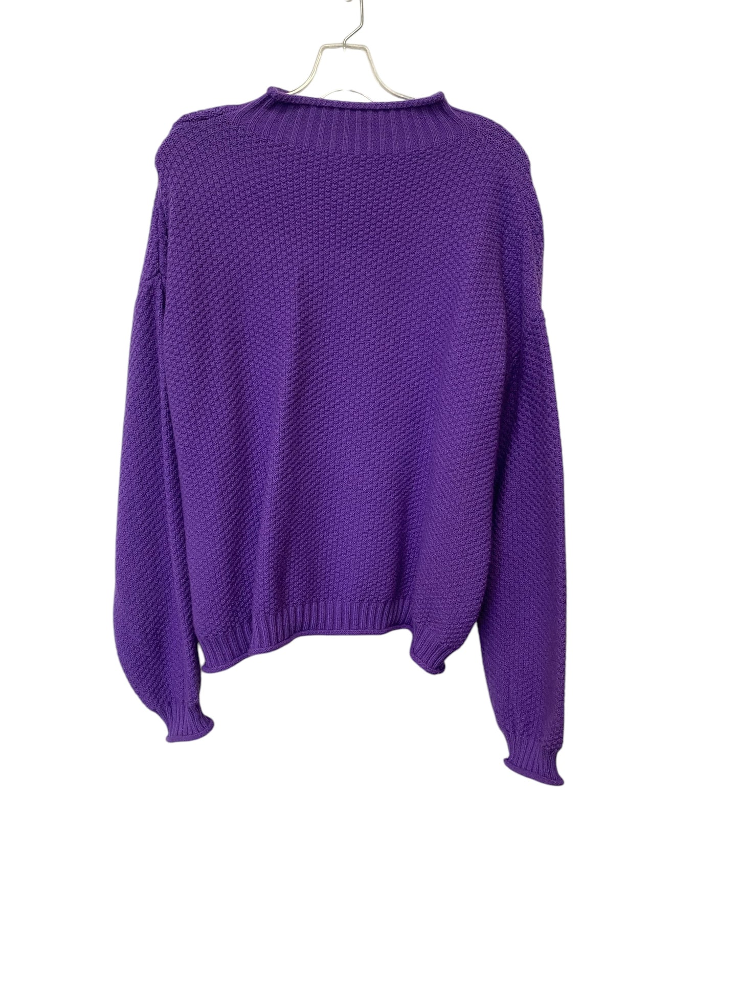 Sweater By Clothes Mentor In Purple, Size: L