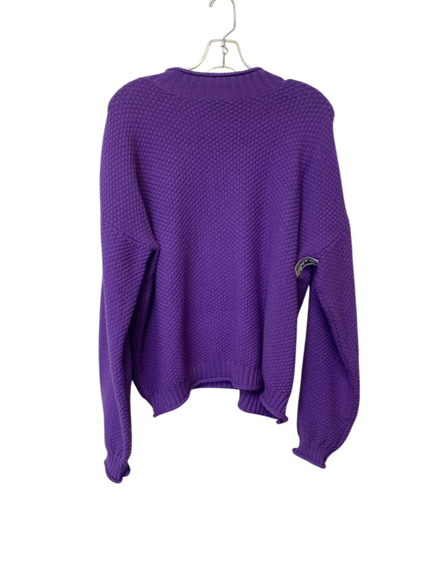 Sweater By Clothes Mentor In Purple, Size: L