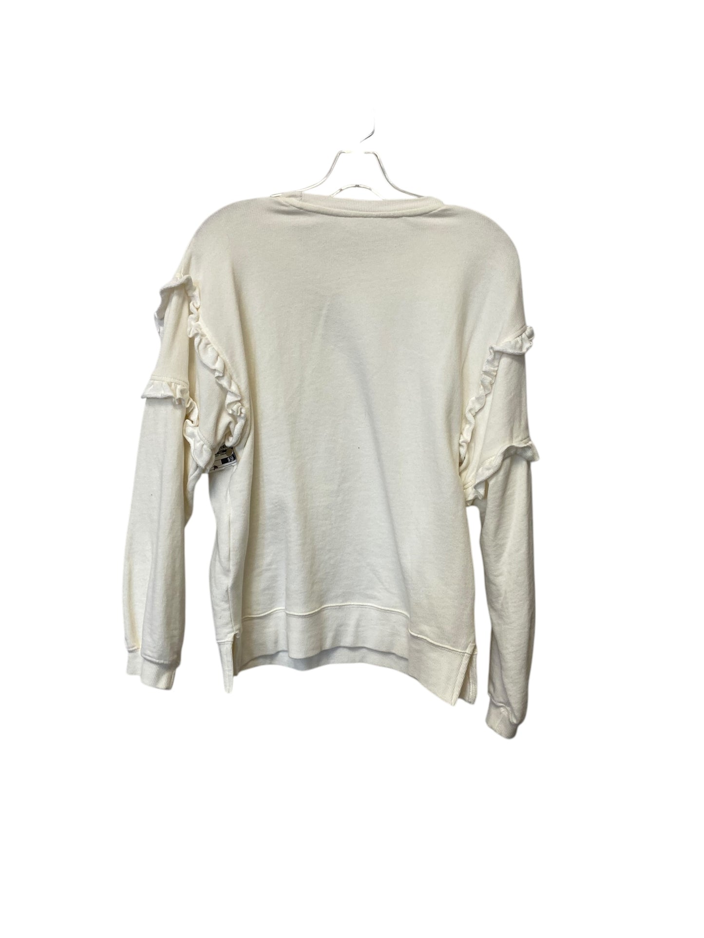 Sweatshirt Crewneck By Time And Tru In Cream, Size: S