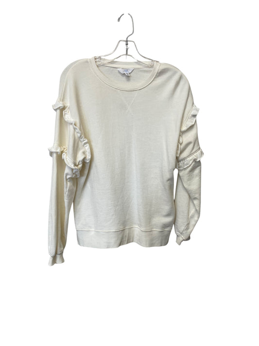 Sweatshirt Crewneck By Time And Tru In Cream, Size: S