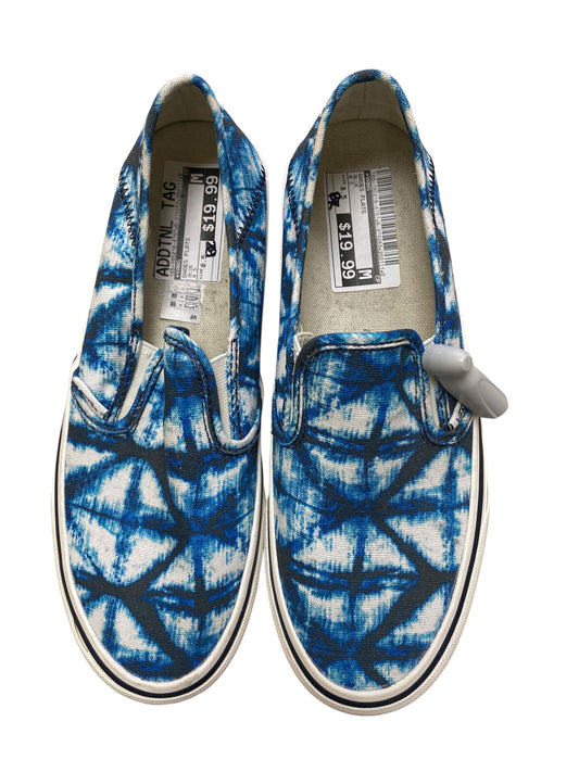 Shoes Flats By Vans In Blue, Size: 8.5