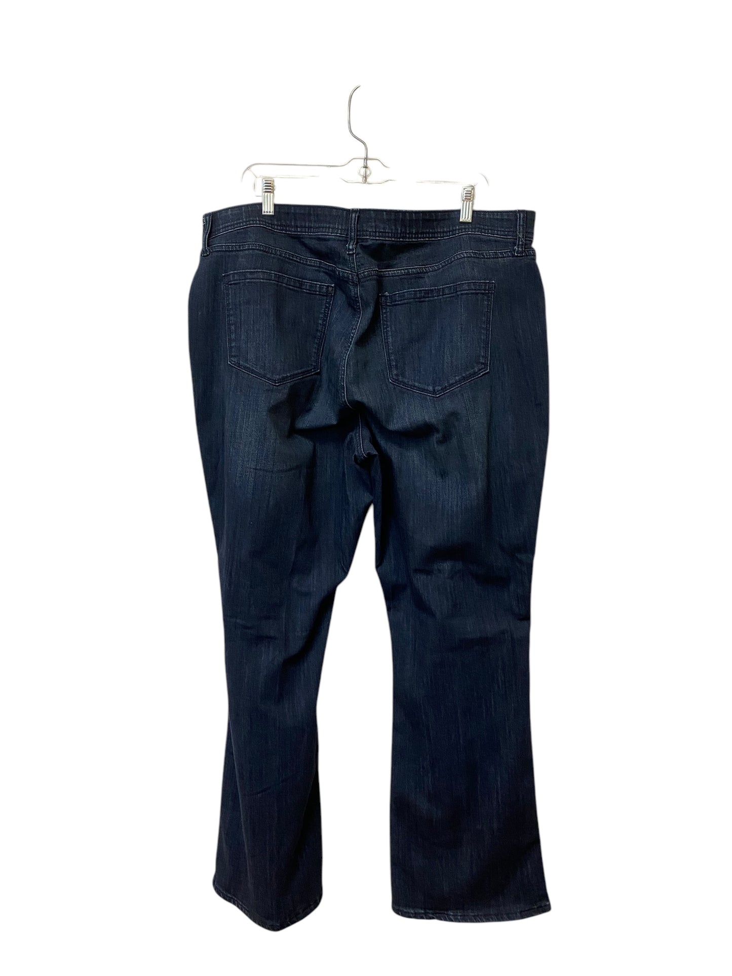 Jeans Boot Cut By Evri In Blue Denim, Size: 20