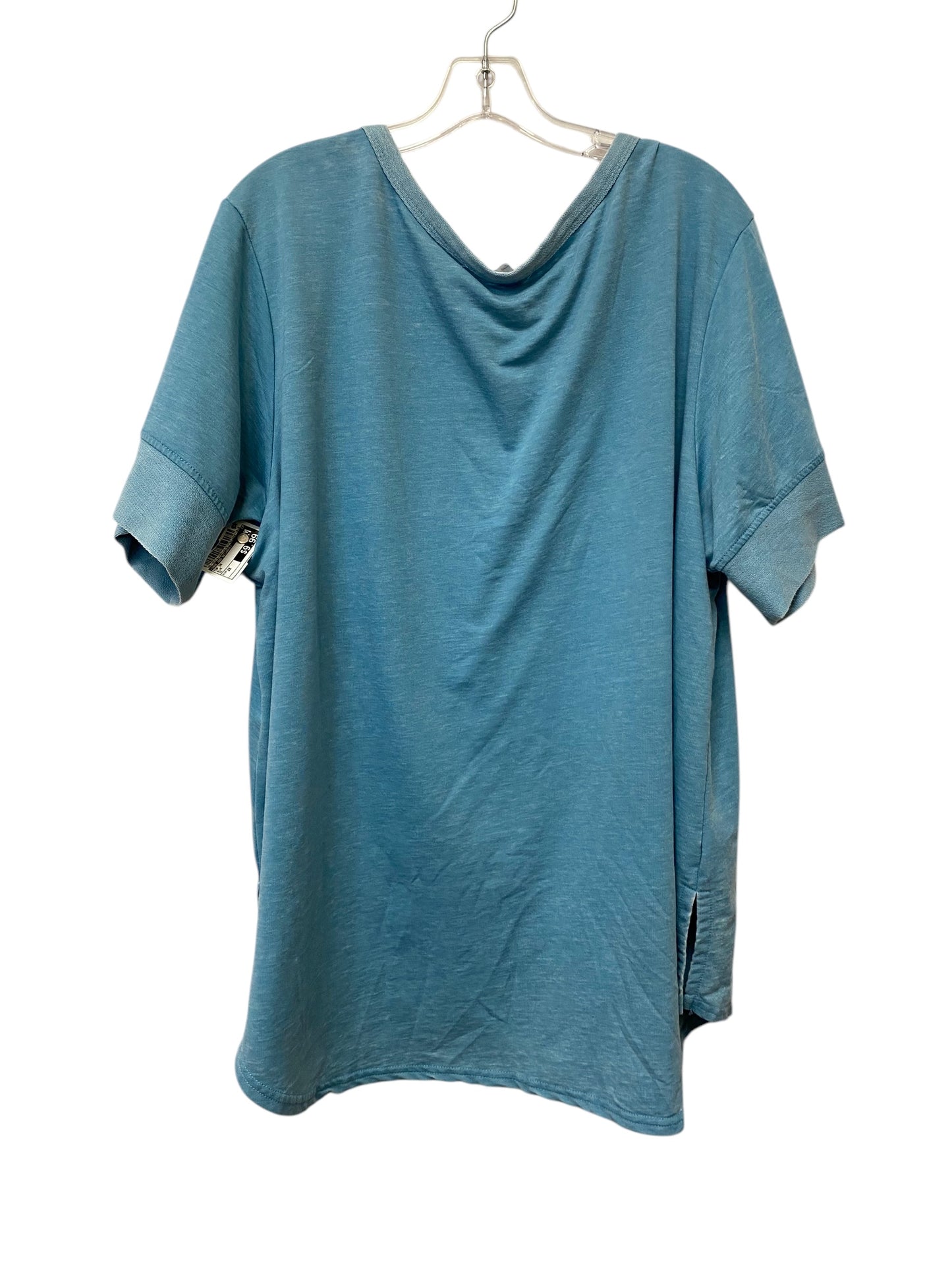 Top Short Sleeve By Jane And Delancey In Blue, Size: 2x