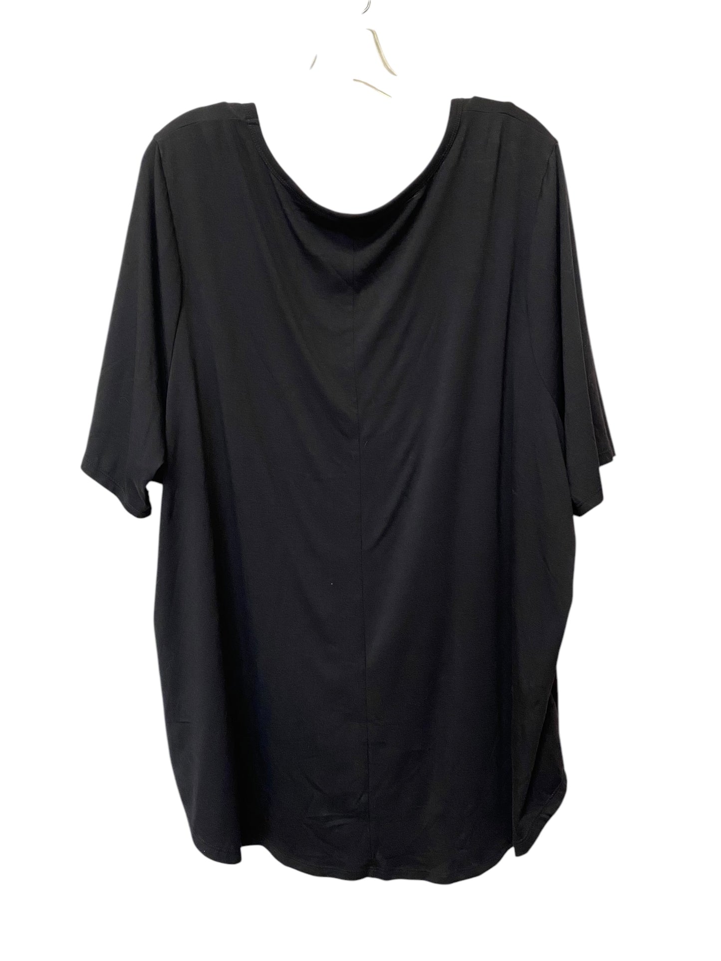 Top Short Sleeve Basic By Lane Bryant In Black, Size: 26