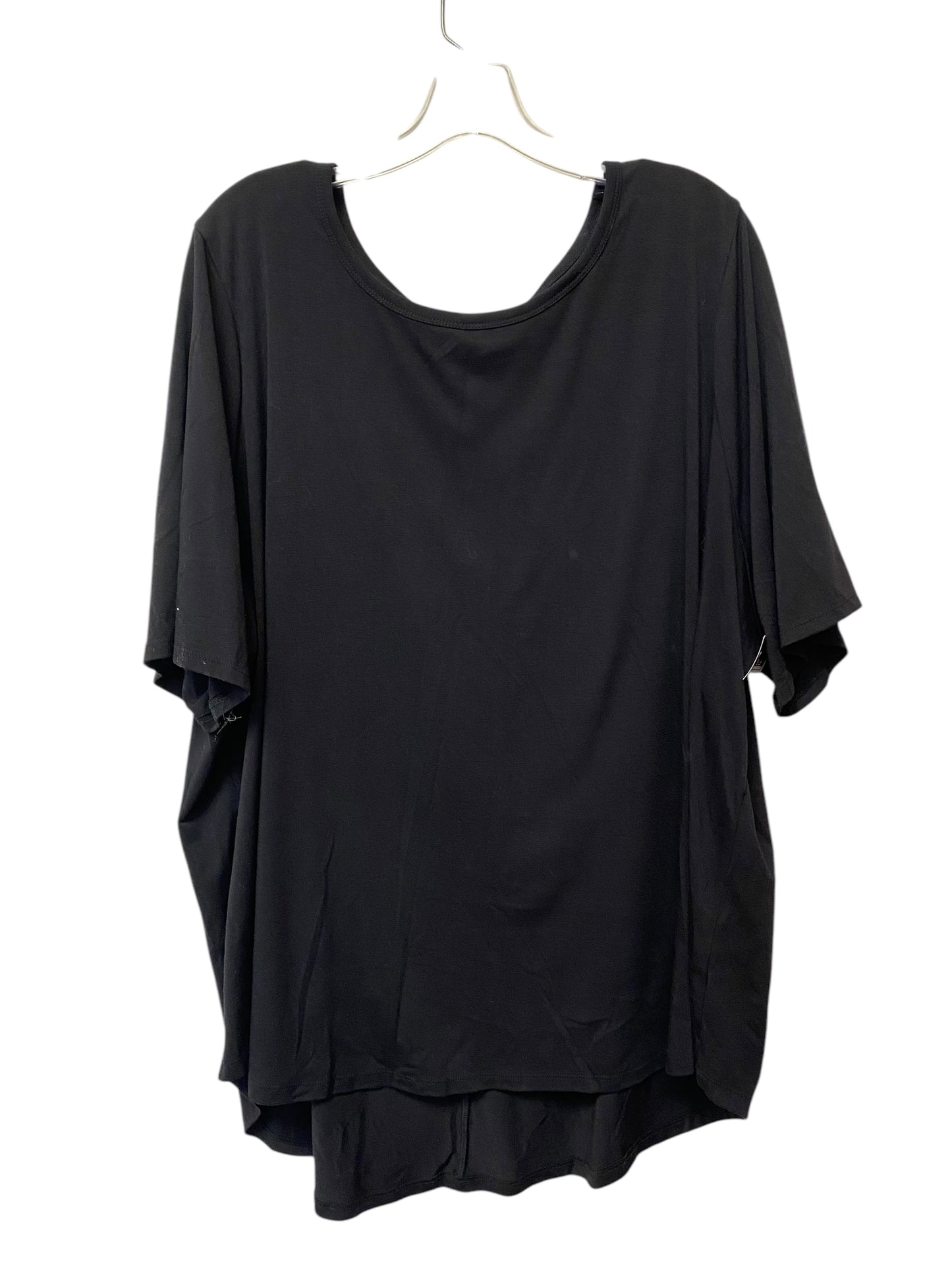 Top Short Sleeve Basic By Lane Bryant In Black, Size: 26