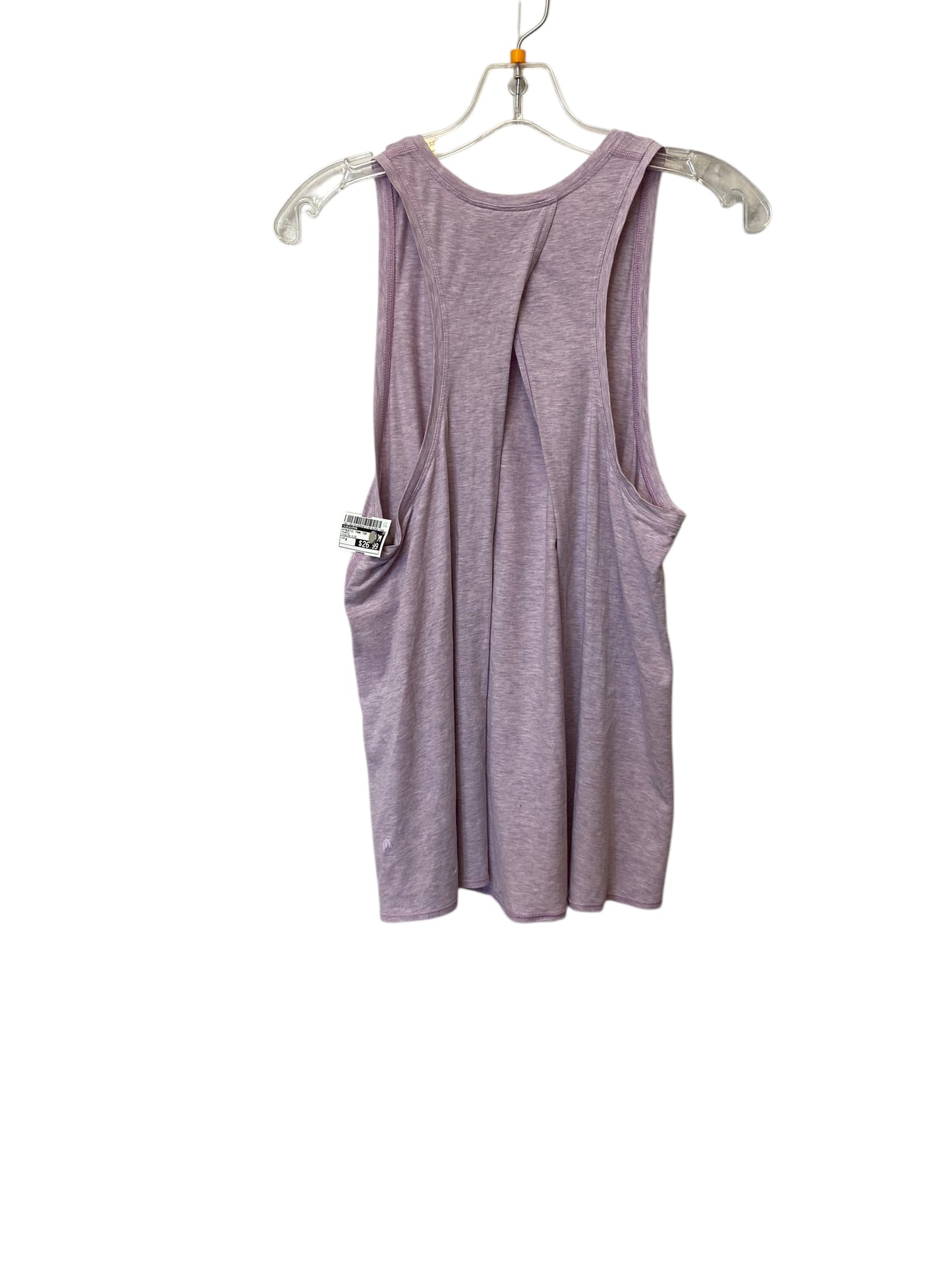 Athletic Tank Top By Lululemon In Purple, Size: 8