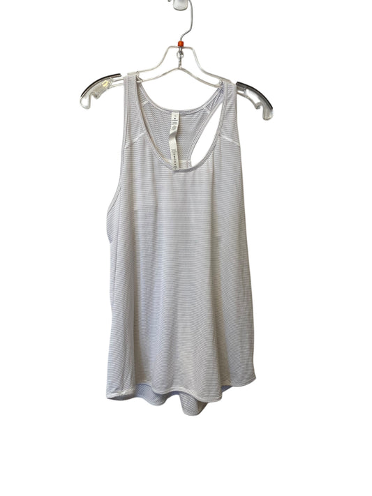 Athletic Tank Top By Lululemon In White, Size: 12