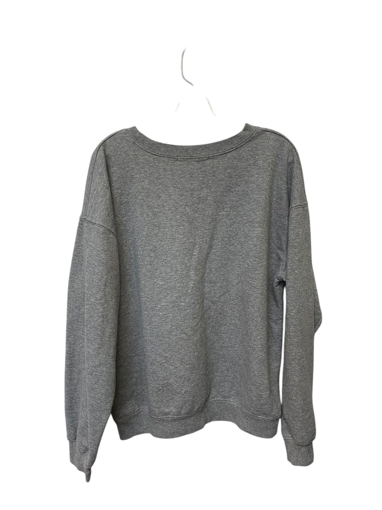 Sweatshirt Crewneck By Clothes Mentor In Grey, Size: Xl