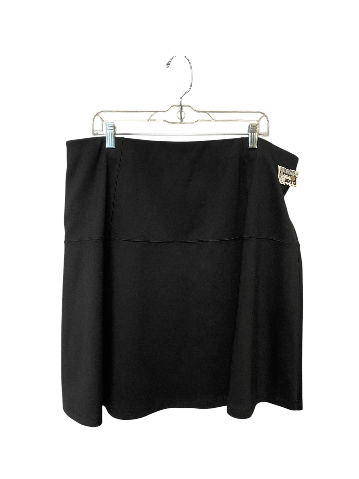 Skirt Mini & Short By Cato In Black, Size: Xl