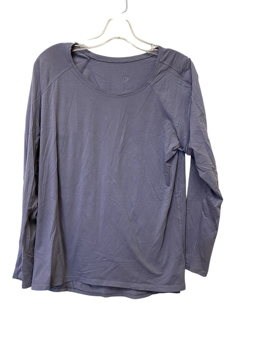 Athletic Top Long Sleeve Crewneck By Lululemon In Purple, Size: 12