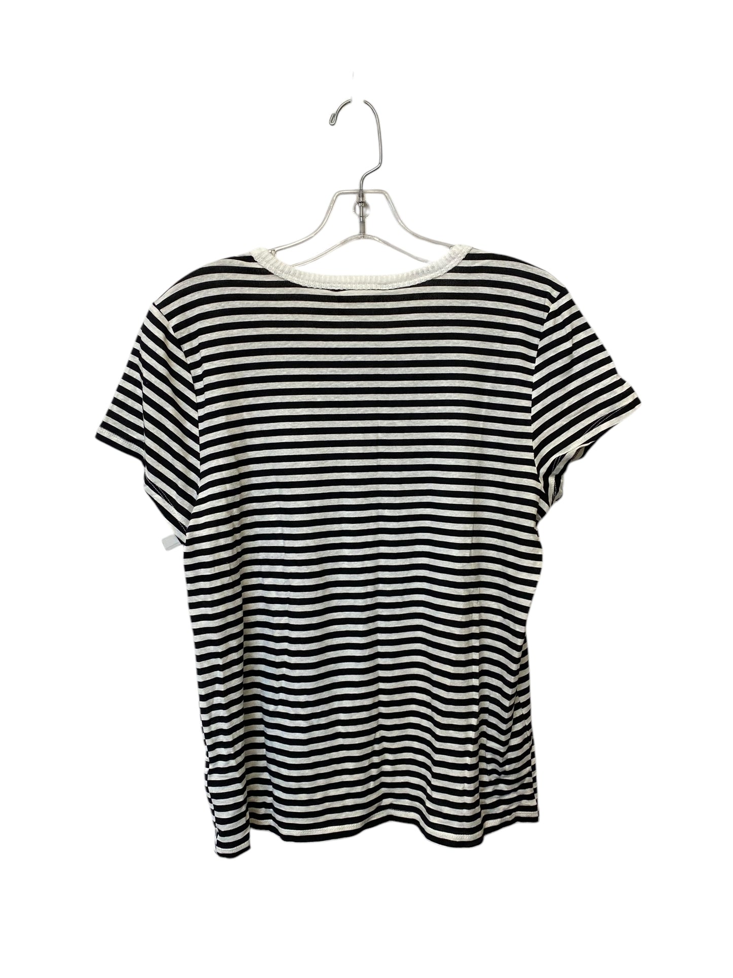 Top Short Sleeve Basic By Splendid In Striped Pattern, Size: Xl