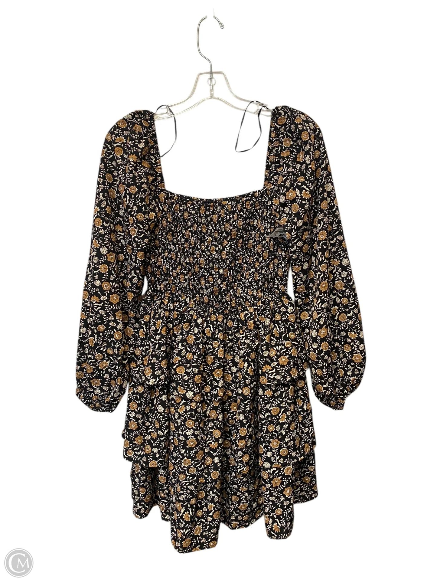 Dress Casual Short By Blu Pepper In Floral Print, Size: M