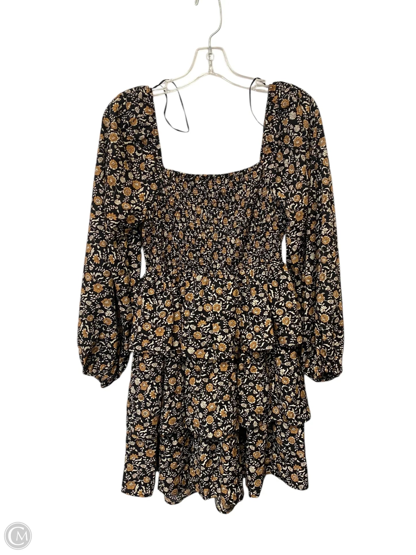 Dress Casual Short By Blu Pepper In Floral Print, Size: M