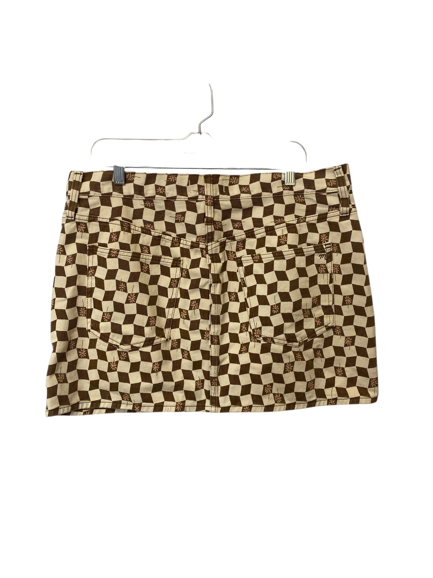 Skirt Mini & Short By Madewell In Checkered Pattern, Size: 30