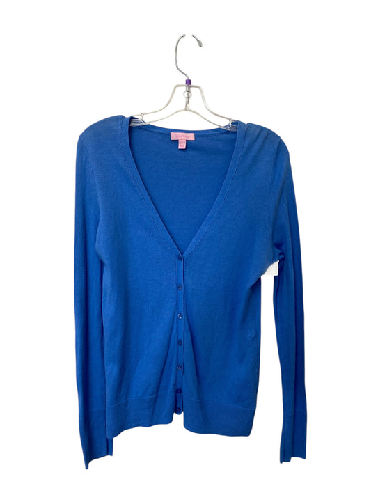 Cardigan Designer By Lilly Pulitzer In Blue, Size: L