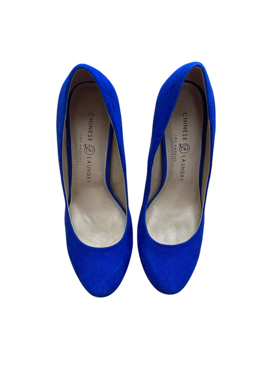 Shoes Heels Stiletto By Chinese Laundry In Blue, Size: 8