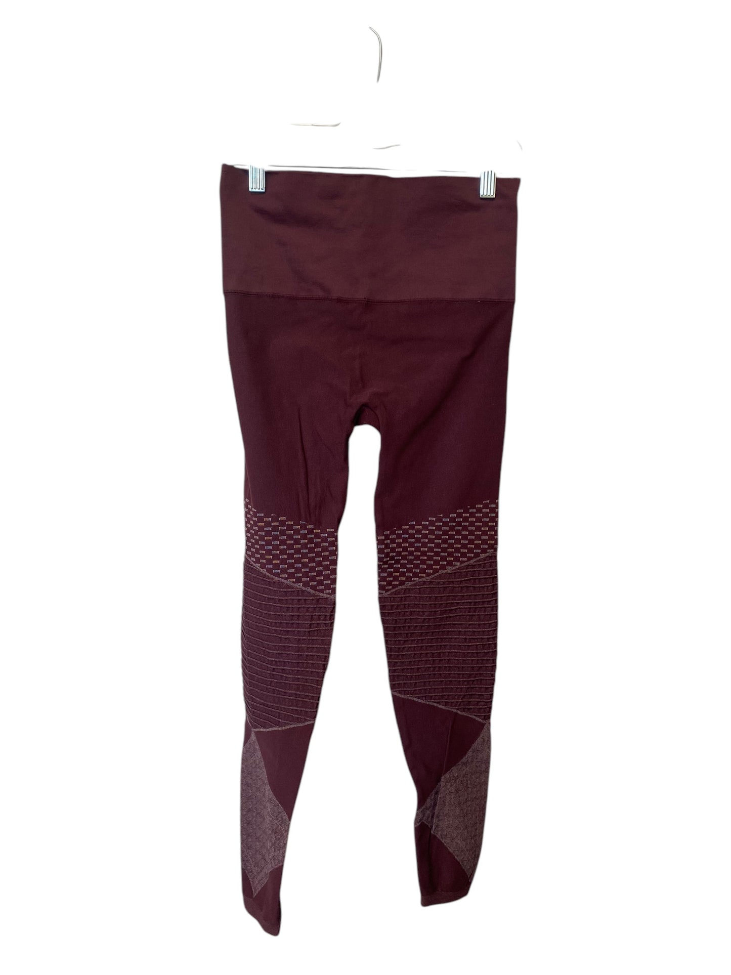 Athletic Leggings By Spanx In Maroon, Size: M