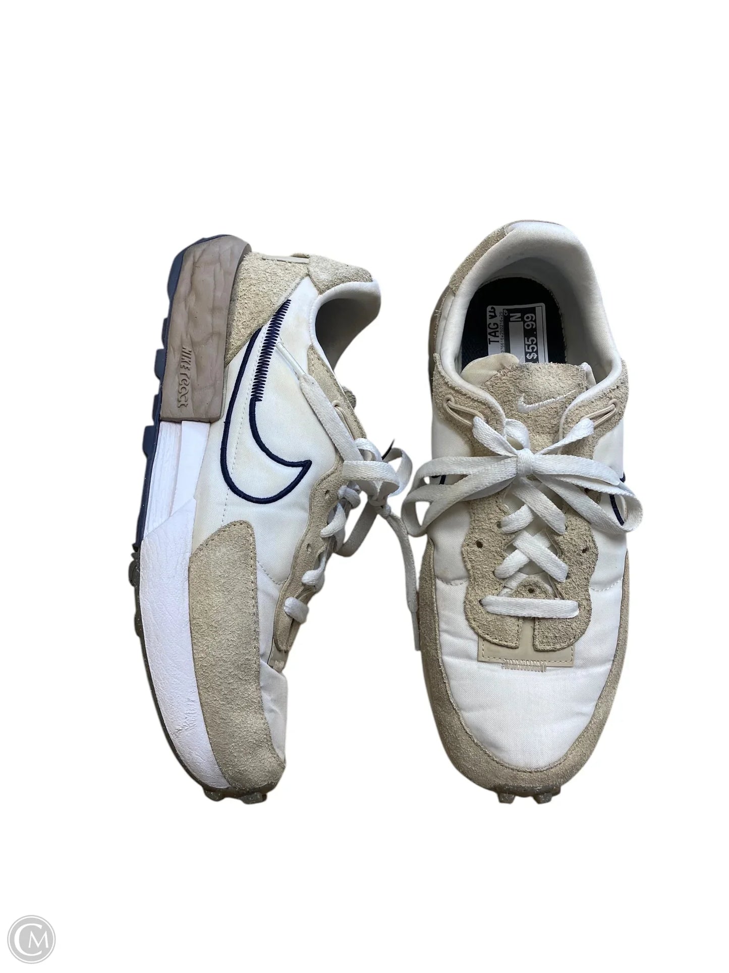 Shoes Athletic By Nike In Cream, Size: 9.5