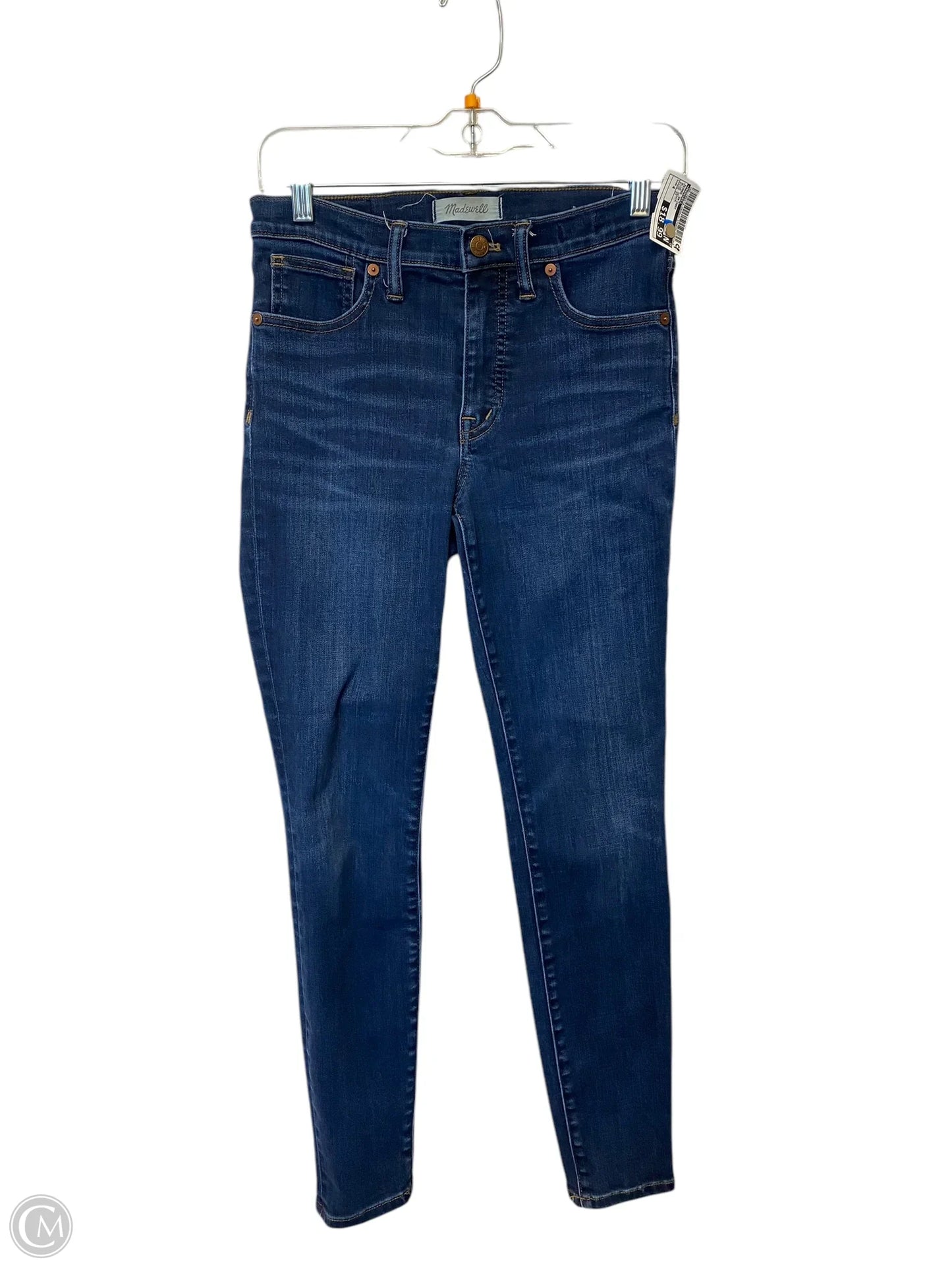 Jeans Skinny By Madewell In Blue Denim, Size: 4