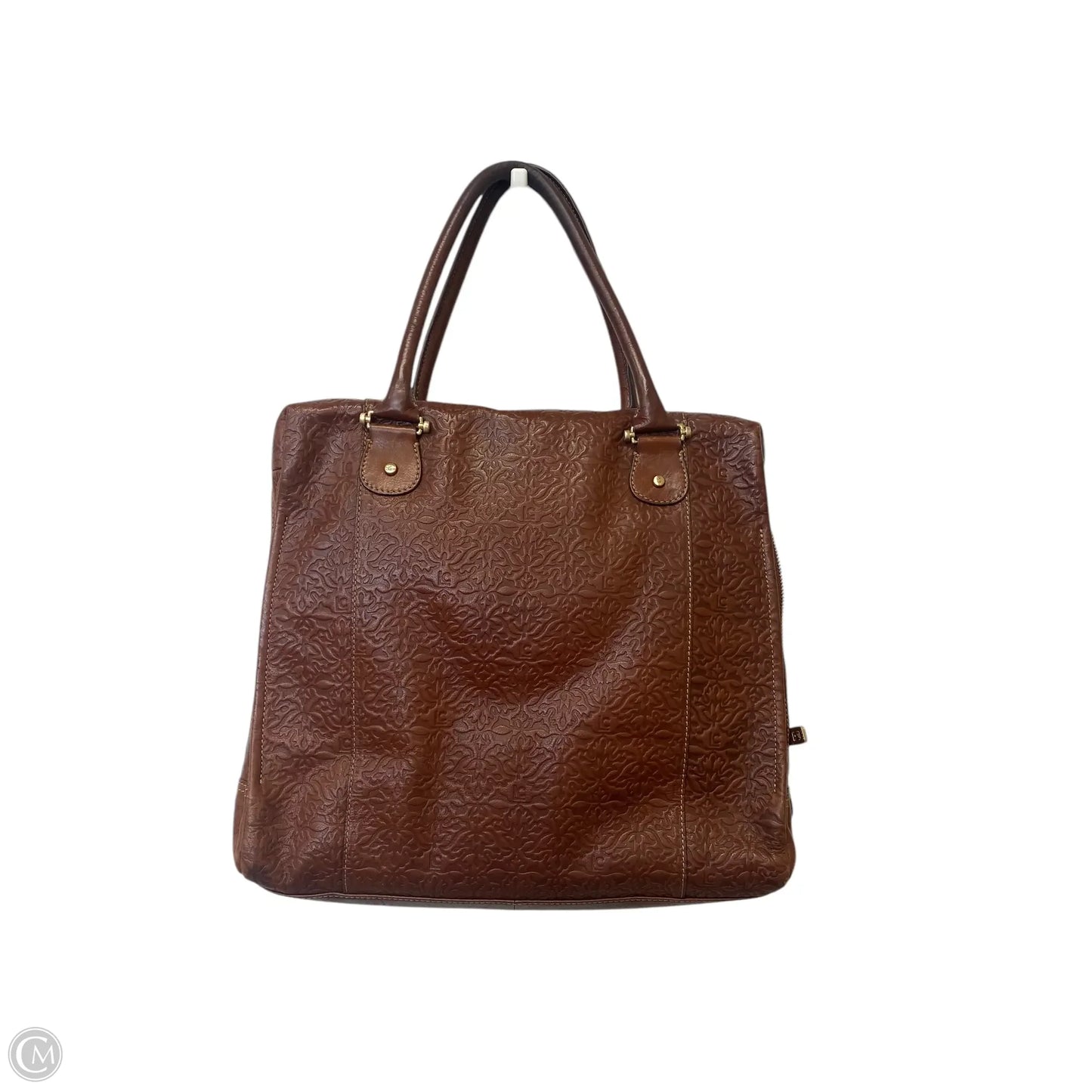 Handbag Leather By Liz Claiborne, Size: Large