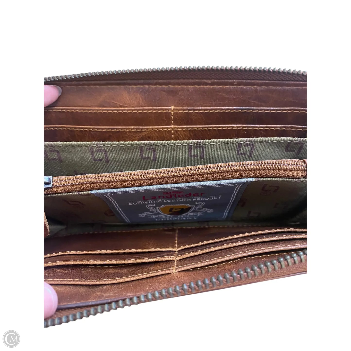 Wallet Leather By Clothes Mentor, Size: Medium