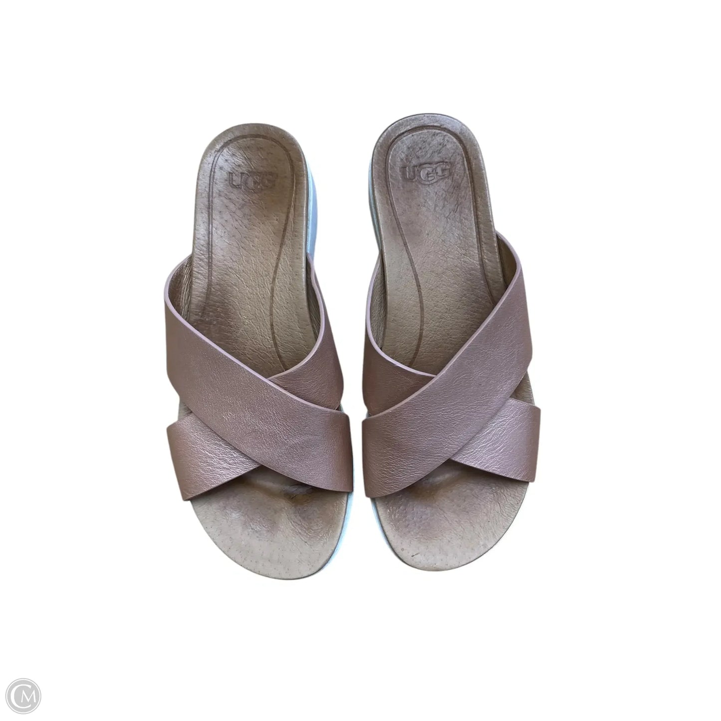 Sandals Designer By Ugg In Brown, Size: 6