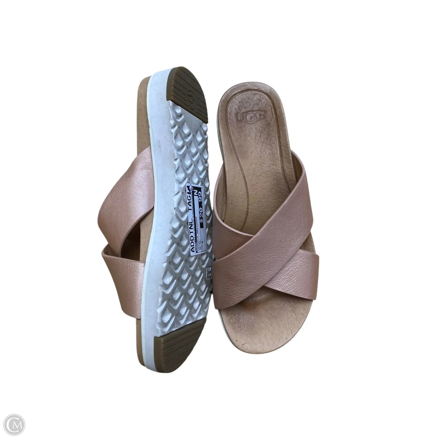 Sandals Designer By Ugg In Brown, Size: 6