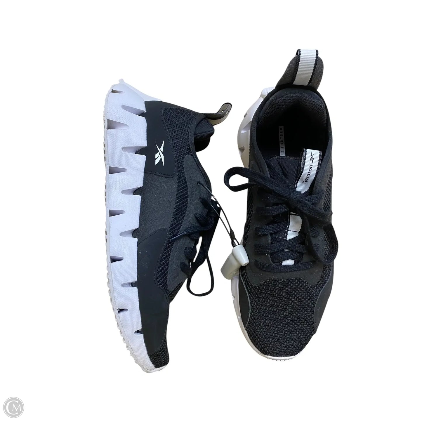 Shoes Athletic By Reebok In Black & White, Size: 9