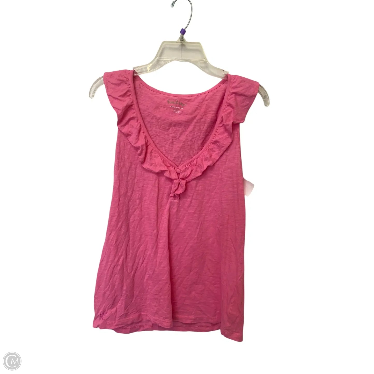 Top Sleeveless Designer By Lilly Pulitzer In Pink, Size: M