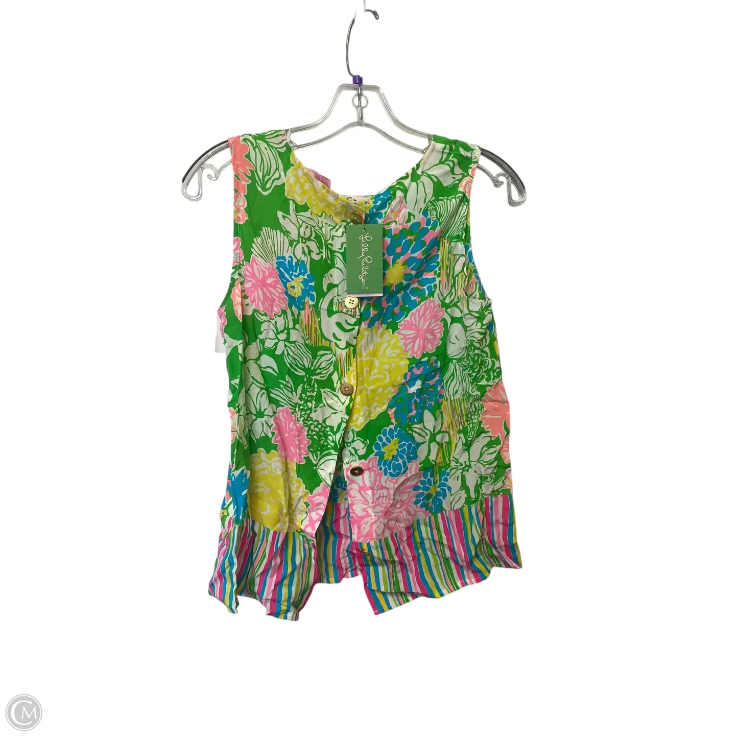 Top Sleeveless Designer By Lilly Pulitzer In Multi-colored, Size: S