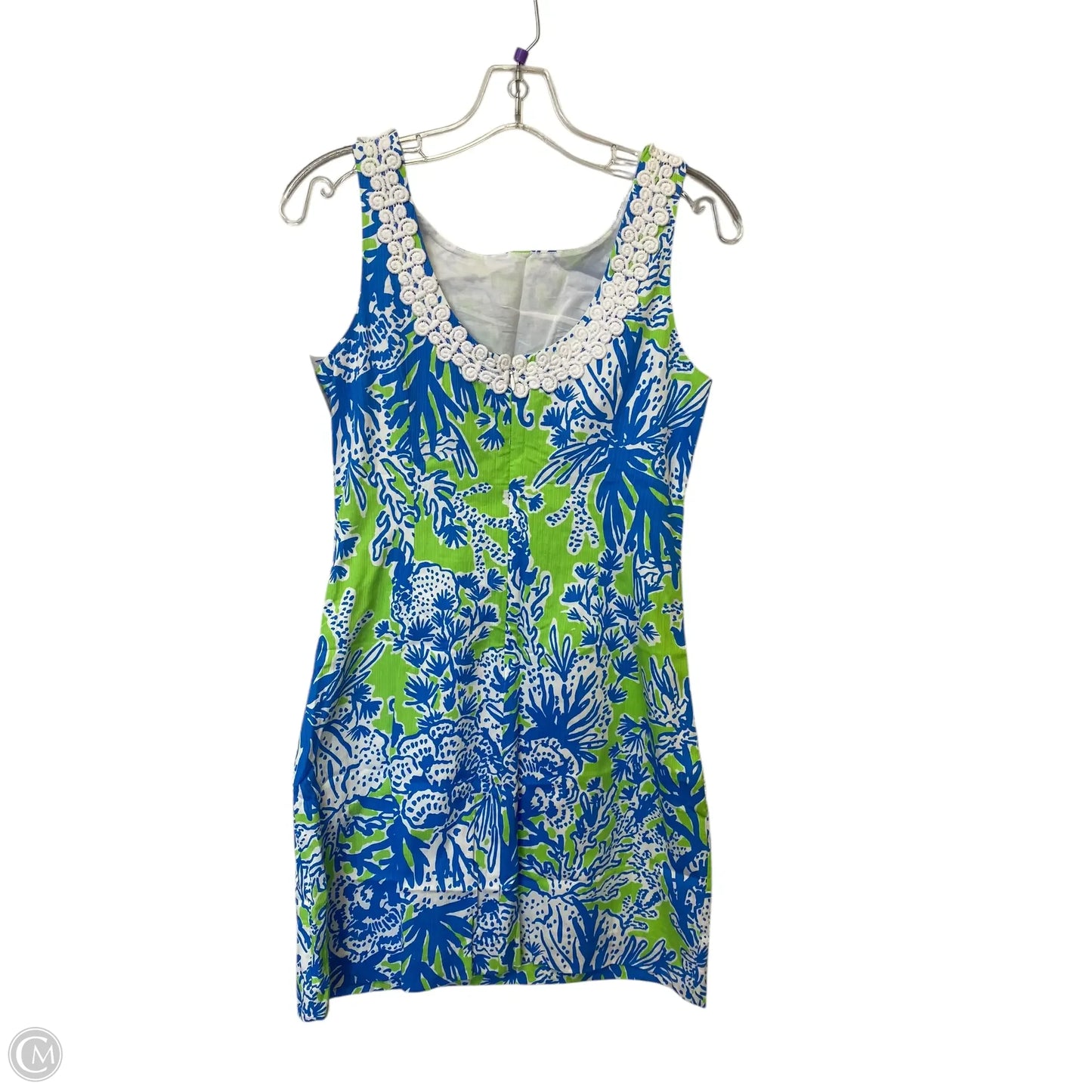 Dress Designer By Lilly Pulitzer In Blue & Green, Size: 6