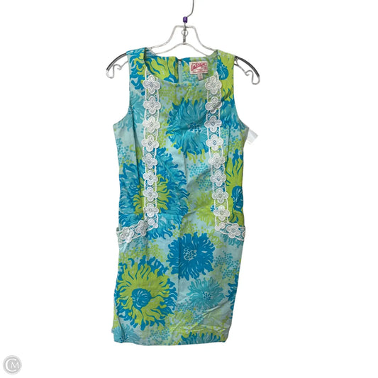 Dress Designer By Lilly Pulitzer In Blue & Green, Size: 2