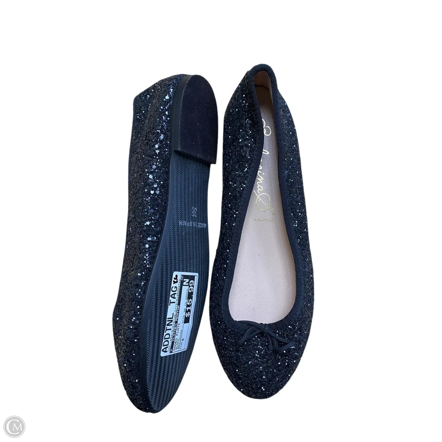 Shoes Flats By Clothes Mentor In Black, Size: 8