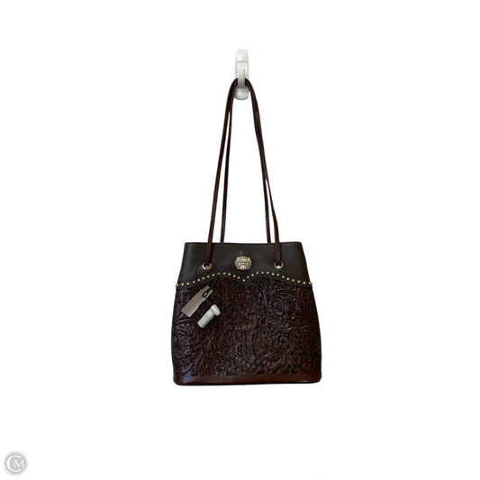 Handbag Leather By Clothes Mentor, Size: Medium