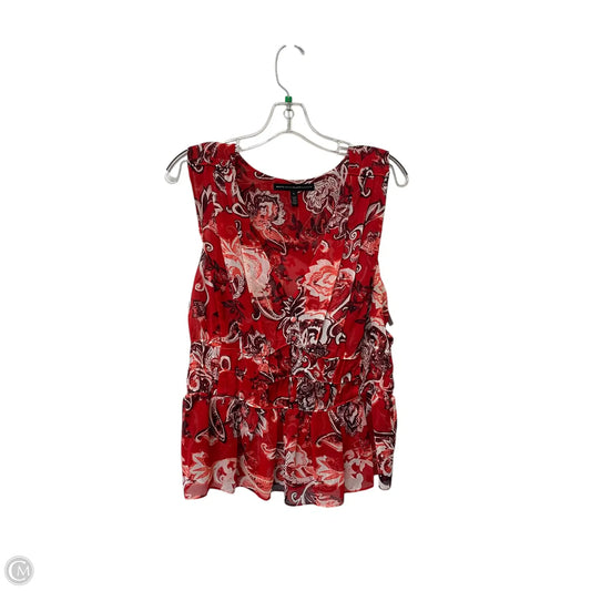 Top Sleeveless By White House Black Market In Red, Size: L