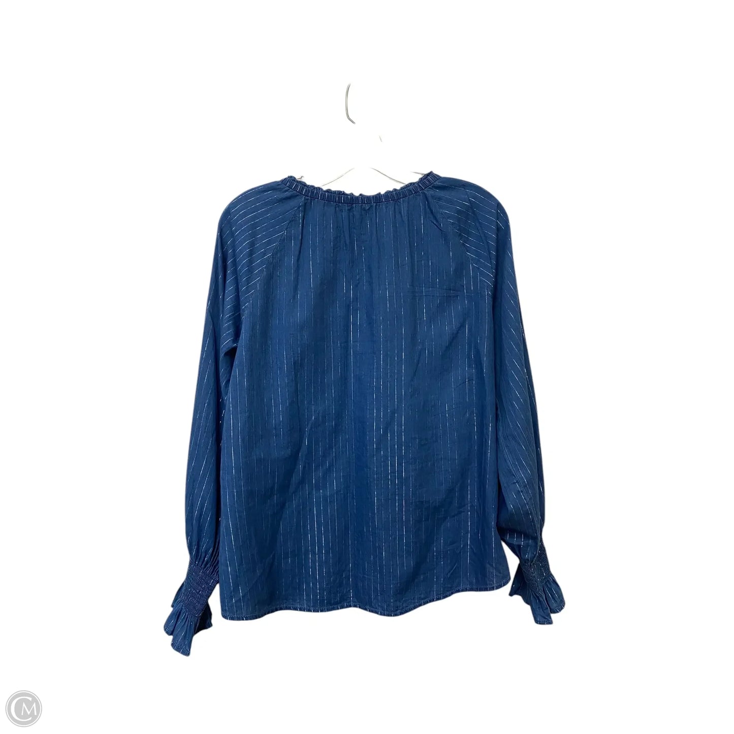 Top Long Sleeve By White House Black Market In Blue, Size: M