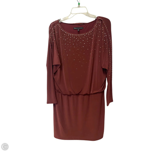 Dress Casual Midi By White House Black Market In Maroon, Size: M