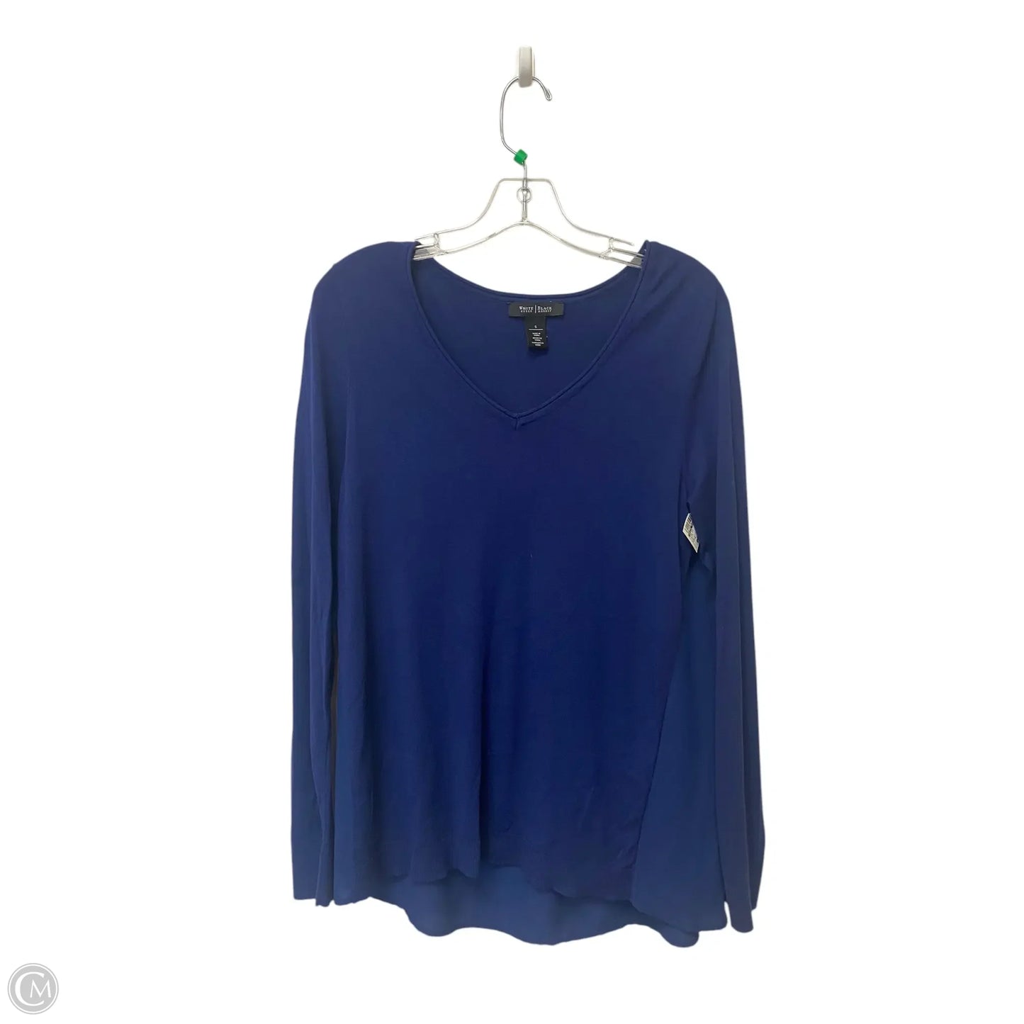 Top Long Sleeve By White House Black Market In Blue, Size: S