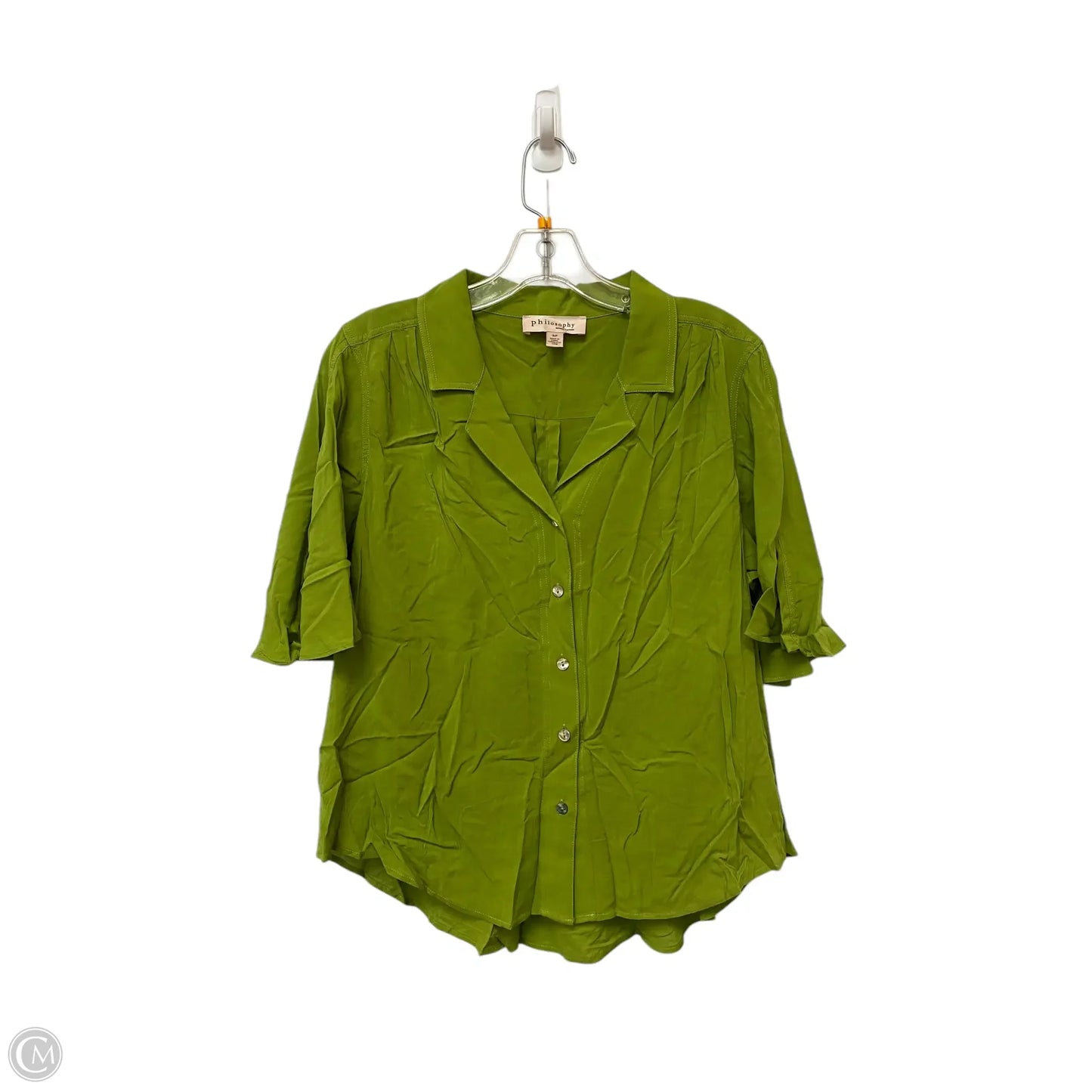 Top Short Sleeve By Philosophy In Green, Size: S